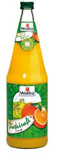 Wolfra Direktsaft Orange 6 x 1 Liter (Glas)